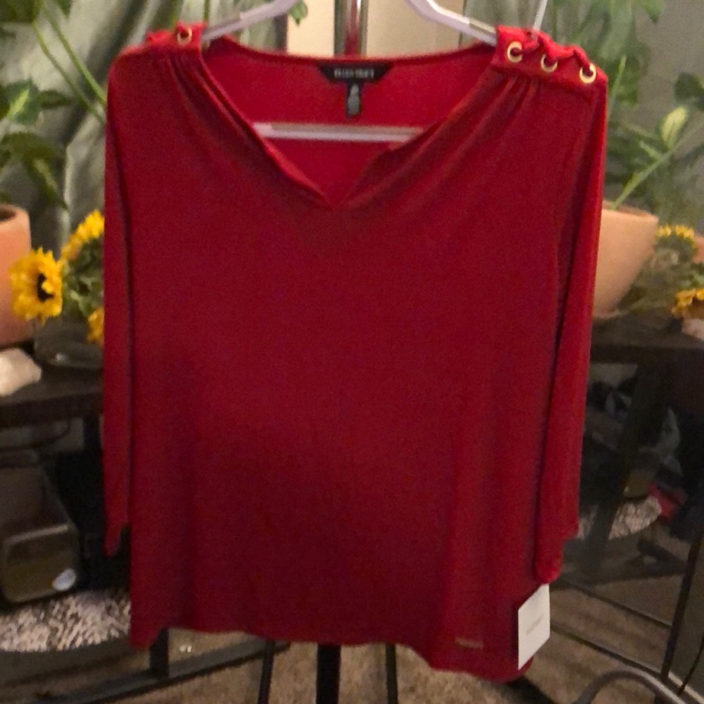 Red blouse Ellen Tracy
